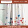 image:imageMaison d Hermine Kitchen Curtain Set for Windows 100 Cotton Set of Kitchen Curtain Valance for Home 2 Tier 28X36 and 1 Valance 56X18 Caf Gifts for Mothers Day Magnolia Mornings071  Flower in the Field