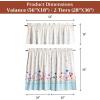 image:imageMaison d Hermine Kitchen Curtain Set for Windows 100 Cotton Set of Kitchen Curtain Valance for Home 2 Tier 28X36 and 1 Valance 56X18 Caf Gifts for Mothers Day Magnolia Mornings071  Flower in the Field