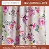 image:imageMaison d Hermine Kitchen Curtain Set for Windows 100 Cotton Set of Kitchen Curtain Valance for Home 2 Tier 28X36 and 1 Valance 56X18 Caf Gifts for Mothers Day Magnolia Mornings070  Pivoine