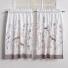 image:imageMaison d Hermine Kitchen Curtain Set for Windows 100 Cotton Set of Kitchen Curtain Valance for Home 2 Tier 28X36 and 1 Valance 56X18 Caf Gifts for Mothers Day Magnolia Mornings072  Meadow Florals  Brown