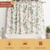 image:imageMaison d Hermine Kitchen Curtain Set for Windows 100 Cotton Set of Kitchen Curtain Valance for Home 2 Tier 28X36 and 1 Valance 56X18 Caf Gifts for Mothers Day Magnolia Mornings055  Holly Time