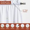 image:imageMaison d Hermine Kitchen Curtain Set for Windows 100 Cotton Set of Kitchen Curtain Valance for Home 2 Tier 28X36 and 1 Valance 56X18 Caf Gifts for Mothers Day Magnolia Mornings079  Snowy World