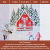 image:imageMaison d Hermine Kitchen Curtain Set for Windows 100 Cotton Set of Kitchen Curtain Valance for Home 2 Tier 28X36 and 1 Valance 56X18 Caf Gifts for Mothers Day Magnolia Mornings052  Rural Christmas