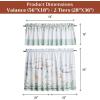 image:imageMaison d Hermine Kitchen Curtain Set for Windows 100 Cotton Set of Kitchen Curtain Valance for Home 2 Tier 28X36 and 1 Valance 56X18 Caf Gifts for Mothers Day Magnolia Mornings079  Snowy World