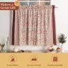 image:imageMaison d Hermine Kitchen Curtain Set for Windows 100 Cotton Set of Kitchen Curtain Valance for Home 2 Tier 28X36 and 1 Valance 56X18 Caf Gifts for Mothers Day Magnolia Mornings027  Reveillon Au Jardin