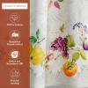 image:imageMaison d Hermine Kitchen Curtain Set for Windows 100 Cotton Set of Kitchen Curtain Valance for Home 2 Tier 28X36 and 1 Valance 56X18 Caf Gifts for Mothers Day Magnolia Mornings023  Fruit Dhiver
