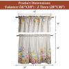 image:imageMaison d Hermine Kitchen Curtain Set for Windows 100 Cotton Set of Kitchen Curtain Valance for Home 2 Tier 28X36 and 1 Valance 56X18 Caf Gifts for Mothers Day Magnolia Mornings041  Jardin Dete  Fog