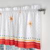 image:imageMaison d Hermine Kitchen Curtain Set for Windows 100 Cotton Set of Kitchen Curtain Valance for Home 2 Tier 28X36 and 1 Valance 56X18 Caf Gifts for Mothers Day Magnolia Mornings057  Poinsettia Christmas