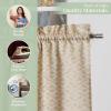 image:imageMaison d Hermine Kitchen Curtain Set for Windows 100 Cotton Set of Kitchen Curtain Valance for Home 2 Tier 28X36 and 1 Valance 56X18 Caf Gifts for Mothers Day Magnolia Mornings078  Damask