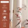 image:imageMaison d Hermine Kitchen Curtain Set for Windows 100 Cotton Set of Kitchen Curtain Valance for Home 2 Tier 28X36 and 1 Valance 56X18 Caf Gifts for Mothers Day Magnolia Mornings050  Recolte