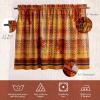 image:imageMaison d Hermine Kitchen Curtain Set for Windows 100 Cotton Set of Kitchen Curtain Valance for Home 2 Tier 28X36 and 1 Valance 56X18 Caf Gifts for Mothers Day Magnolia Mornings047  Thanksgiving Tartan