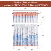 image:imageMaison d Hermine Kitchen Curtain Set for Windows 100 Cotton Set of Kitchen Curtain Valance for Home 2 Tier 28X36 and 1 Valance 56X18 Caf Gifts for Mothers Day Magnolia Mornings008  Amsterdam Canals