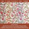 image:imageMaison d Hermine Kitchen Curtain Set for Windows 100 Cotton Set of Kitchen Curtain Valance for Home 2 Tier 28X36 and 1 Valance 56X18 Caf Gifts for Mothers Day Magnolia Mornings027  Reveillon Au Jardin