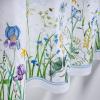 image:imageMaison d Hermine Kitchen Curtain Set for Windows 100 Cotton Set of Kitchen Curtain Valance for Home 2 Tier 28X36 and 1 Valance 56X18 Caf Gifts for Mothers Day Magnolia Mornings010  Fleurs De Mai