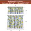 image:imageMaison d Hermine Kitchen Curtain Set for Windows 100 Cotton Set of Kitchen Curtain Valance for Home 2 Tier 28X36 and 1 Valance 56X18 Caf Gifts for Mothers Day Magnolia Mornings051  Citrus