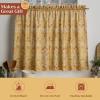 image:imageMaison d Hermine Kitchen Curtain Set for Windows 100 Cotton Set of Kitchen Curtain Valance for Home 2 Tier 28X36 and 1 Valance 56X18 Caf Gifts for Mothers Day Magnolia Mornings021  Marquise