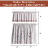 image:imageMaison d Hermine Kitchen Curtain Set for Windows 100 Cotton Set of Kitchen Curtain Valance for Home 2 Tier 28X36 and 1 Valance 56X18 Caf Gifts for Mothers Day Magnolia Mornings077  Fairy Christmas