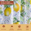 image:imageMaison d Hermine Kitchen Curtain Set for Windows 100 Cotton Set of Kitchen Curtain Valance for Home 2 Tier 28X36 and 1 Valance 56X18 Caf Gifts for Mothers Day Magnolia Mornings051  Citrus