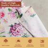 image:imageMaison d Hermine Kitchen Curtain Set for Windows 100 Cotton Set of Kitchen Curtain Valance for Home 2 Tier 28X36 and 1 Valance 56X18 Caf Gifts for Mothers Day Magnolia Mornings070  Pivoine
