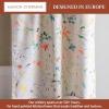 image:imageMaison d Hermine Kitchen Curtain Set for Windows 100 Cotton Set of Kitchen Curtain Valance for Home 2 Tier 28X36 and 1 Valance 56X18 Caf Gifts for Mothers Day Magnolia Mornings002  Colmar