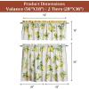 image:imageMaison d Hermine Kitchen Curtain Set for Windows 100 Cotton Set of Kitchen Curtain Valance for Home 2 Tier 28X36 and 1 Valance 56X18 Caf Gifts for Mothers Day Magnolia Mornings022  Limoncello