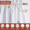 image:imageMaison d Hermine Kitchen Curtain Set for Windows 100 Cotton Set of Kitchen Curtain Valance for Home 2 Tier 28X36 and 1 Valance 56X18 Caf Gifts for Mothers Day Magnolia Mornings058  Easter Dew