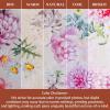 image:imageMaison d Hermine Kitchen Curtain Set for Windows 100 Cotton Set of Kitchen Curtain Valance for Home 2 Tier 28X36 and 1 Valance 56X18 Caf Gifts for Mothers Day Magnolia Mornings070  Pivoine