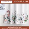 image:imageMaison d Hermine Kitchen Curtain Set for Windows 100 Cotton Set of Kitchen Curtain Valance for Home 2 Tier 28X36 and 1 Valance 56X18 Caf Gifts for Mothers Day Magnolia Mornings056  Morzine