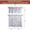 image:imageMaison d Hermine Kitchen Curtain Set for Windows 100 Cotton Set of Kitchen Curtain Valance for Home 2 Tier 28X36 and 1 Valance 56X18 Caf Gifts for Mothers Day Magnolia Mornings054  Blossoms in Spring