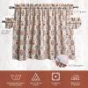 image:imageMaison d Hermine Kitchen Curtain Set for Windows 100 Cotton Set of Kitchen Curtain Valance for Home 2 Tier 28X36 and 1 Valance 56X18 Caf Gifts for Mothers Day Magnolia Mornings018  Romane
