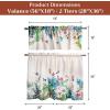 image:imageMaison d Hermine Kitchen Curtain Set for Windows 100 Cotton Set of Kitchen Curtain Valance for Home 2 Tier 28X36 and 1 Valance 56X18 Caf Gifts for Mothers Day Magnolia Mornings020  Tropiques