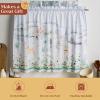 image:imageMaison d Hermine Kitchen Curtain Set for Windows 100 Cotton Set of Kitchen Curtain Valance for Home 2 Tier 28X36 and 1 Valance 56X18 Caf Gifts for Mothers Day Magnolia Mornings079  Snowy World