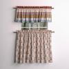 image:imageMaison d Hermine Kitchen Curtain Set for Windows 100 Cotton Set of Kitchen Curtain Valance for Home 2 Tier 28X36 and 1 Valance 56X18 Caf Gifts for Mothers Day Magnolia Mornings018  Romane