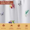 image:imageMaison d Hermine Kitchen Curtain Set for Windows 100 Cotton Set of Kitchen Curtain Valance for Home 2 Tier 28X36 and 1 Valance 56X18 Caf Gifts for Mothers Day Magnolia Mornings031  Printemps
