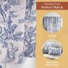 image:imageMaison d Hermine Kitchen Curtain Set for Windows 100 Cotton Set of Kitchen Curtain Valance for Home 2 Tier 28X36 and 1 Valance 56X18 Caf Gifts for Mothers Day Magnolia Mornings001  the Miller  Denim
