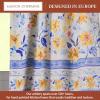 image:imageMaison d Hermine Kitchen Curtain Set for Windows 100 Cotton Set of Kitchen Curtain Valance for Home 2 Tier 28X36 and 1 Valance 56X18 Caf Gifts for Mothers Day Magnolia Mornings007  Girassol