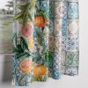 image:imageMaison d Hermine Kitchen Curtain Set for Windows 100 Cotton Set of Kitchen Curtain Valance for Home 2 Tier 28X36 and 1 Valance 56X18 Caf Gifts for Mothers Day Magnolia Mornings045  Agrume