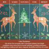 image:imageMaison d Hermine Kitchen Curtain Set for Windows 100 Cotton Set of Kitchen Curtain Valance for Home 2 Tier 28X36 and 1 Valance 56X18 Caf Gifts for Mothers Day Magnolia Mornings075  Hygge Christmas