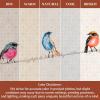 image:imageMaison d Hermine Kitchen Curtain Set for Windows 100 Cotton Set of Kitchen Curtain Valance for Home 2 Tier 28X36 and 1 Valance 56X18 Caf Gifts for Mothers Day Magnolia Mornings017  Birdies on Wire