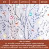image:imageMaison d Hermine Kitchen Curtain Set for Windows 100 Cotton Set of Kitchen Curtain Valance for Home 2 Tier 28X36 and 1 Valance 56X18 Caf Gifts for Mothers Day Magnolia Mornings077  Fairy Christmas