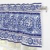image:imageMaison d Hermine Kitchen Curtain Set for Windows 100 Cotton Set of Kitchen Curtain Valance for Home 2 Tier 28X36 and 1 Valance 56X18 Caf Gifts for Mothers Day Magnolia Mornings015  Melodie Bleue