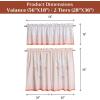 image:imageMaison d Hermine Kitchen Curtain Set for Windows 100 Cotton Set of Kitchen Curtain Valance for Home 2 Tier 28X36 and 1 Valance 56X18 Caf Gifts for Mothers Day Magnolia Mornings016  Bunny Party
