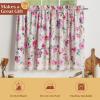 image:imageMaison d Hermine Kitchen Curtain Set for Windows 100 Cotton Set of Kitchen Curtain Valance for Home 2 Tier 28X36 and 1 Valance 56X18 Caf Gifts for Mothers Day Magnolia Mornings070  Pivoine
