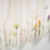 image:imageMaison d Hermine Kitchen Curtain Set for Windows 100 Cotton Set of Kitchen Curtain Valance for Home 2 Tier 28X36 and 1 Valance 56X18 Caf Gifts for Mothers Day Magnolia Mornings012  Botanical Fresh