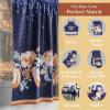 image:imageMaison d Hermine Kitchen Curtain Set for Windows 100 Cotton Set of Kitchen Curtain Valance for Home 2 Tier 28X36 and 1 Valance 56X18 Caf Gifts for Mothers Day Magnolia Mornings048  Pumpkin Blues