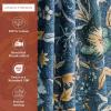 image:imageMaison d Hermine Kitchen Curtain Set for Windows 100 Cotton Set of Kitchen Curtain Valance for Home 2 Tier 28X36 and 1 Valance 56X18 Caf Gifts for Mothers Day Magnolia Mornings033  Luxury Loft  Dark Teal