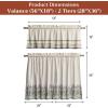 image:imageMaison d Hermine Kitchen Curtain Set for Windows 100 Cotton Set of Kitchen Curtain Valance for Home 2 Tier 28X36 and 1 Valance 56X18 Caf Gifts for Mothers Day Magnolia Mornings029  Fanny Lavender