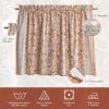 image:imageMaison d Hermine Kitchen Curtain Set for Windows 100 Cotton Set of Kitchen Curtain Valance for Home 2 Tier 28X36 and 1 Valance 56X18 Caf Gifts for Mothers Day Magnolia Mornings042  Nila