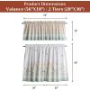 image:imageMaison d Hermine Kitchen Curtain Set for Windows 100 Cotton Set of Kitchen Curtain Valance for Home 2 Tier 28X36 and 1 Valance 56X18 Caf Gifts for Mothers Day Magnolia Mornings058  Easter Dew