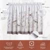 image:imageMaison d Hermine Kitchen Curtain Set for Windows 100 Cotton Set of Kitchen Curtain Valance for Home 2 Tier 28X36 and 1 Valance 56X18 Caf Gifts for Mothers Day Magnolia Mornings072  Meadow Florals  Brown